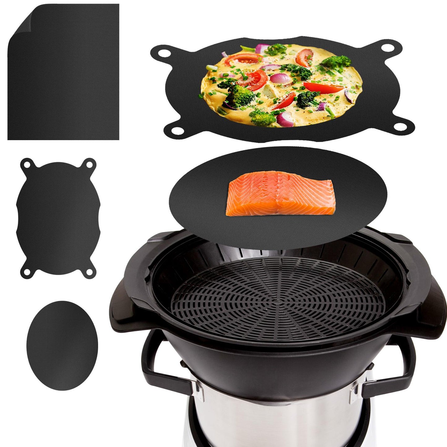 mixcover Carta da forno permanente - Carta forno riutilizzabile Protezione da gocciolamenti per Bosch Cookit