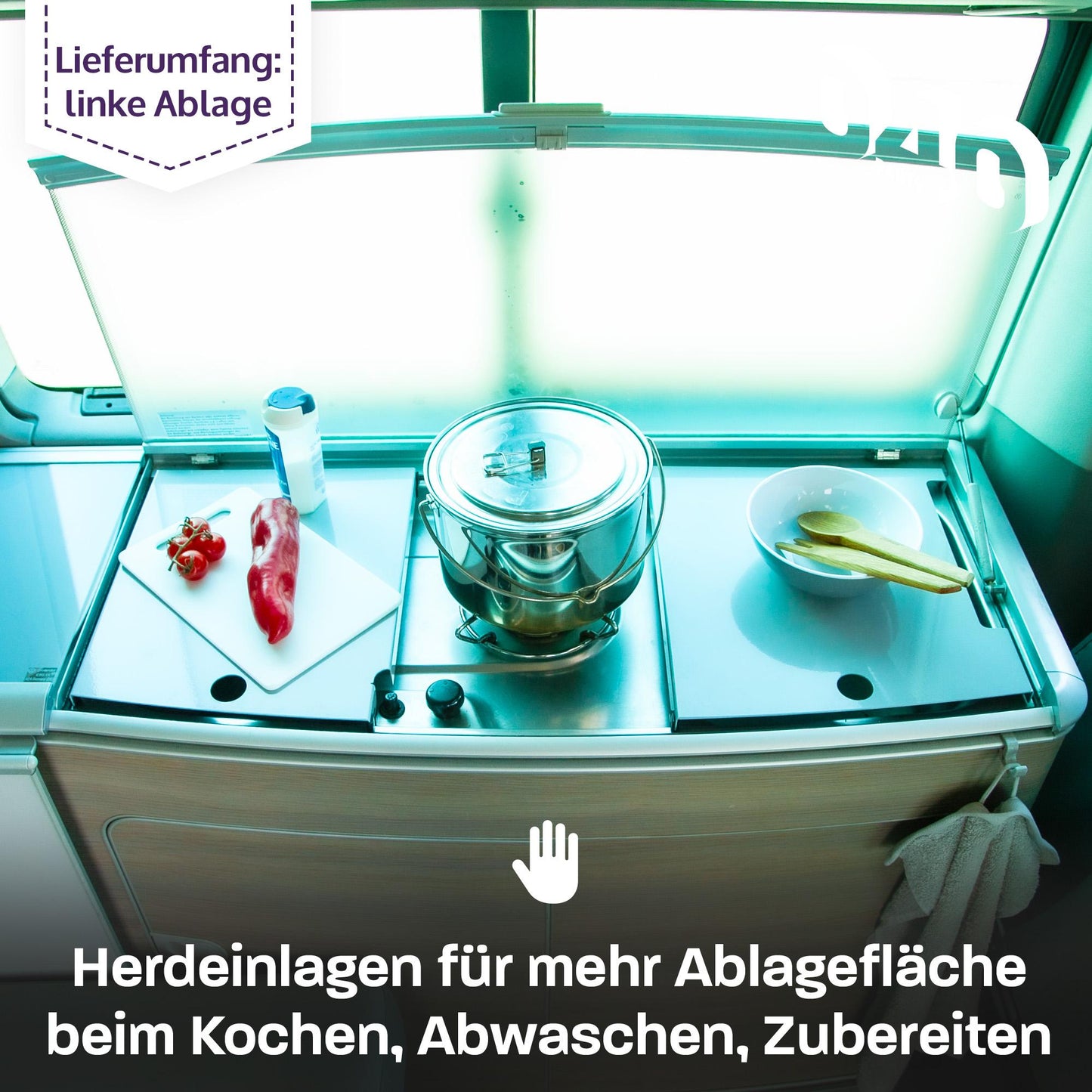 B-Ware: 040 parts Herdeinlagen links für VW T5 T6 T6.1 California passgenau