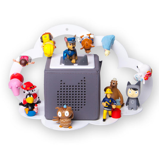 B-Ware: moin minis Cloud White magnetic shelf compatible with 20 Tonie figures and Tonie Box cloud shelf for children audio figures magnetic shelf