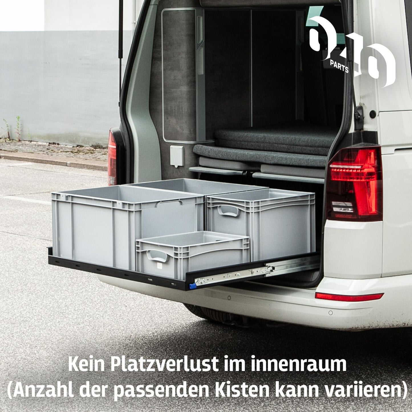 B-Ware: 040 parts classic Heckauszug Schublade 700mm für T5 T6 T6.1 California (Comfortline Coast Ocean) Heckbox Gepäckauszug Schwerlastauszug Schie