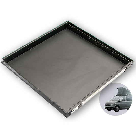 B-Ware: 040 parts Einhand Heckauszug Schublade 750mm für T5 T6 T6.1 California (Comfortline Coast Ocean) Heckbox Gepäckauszug Schwerlastausz