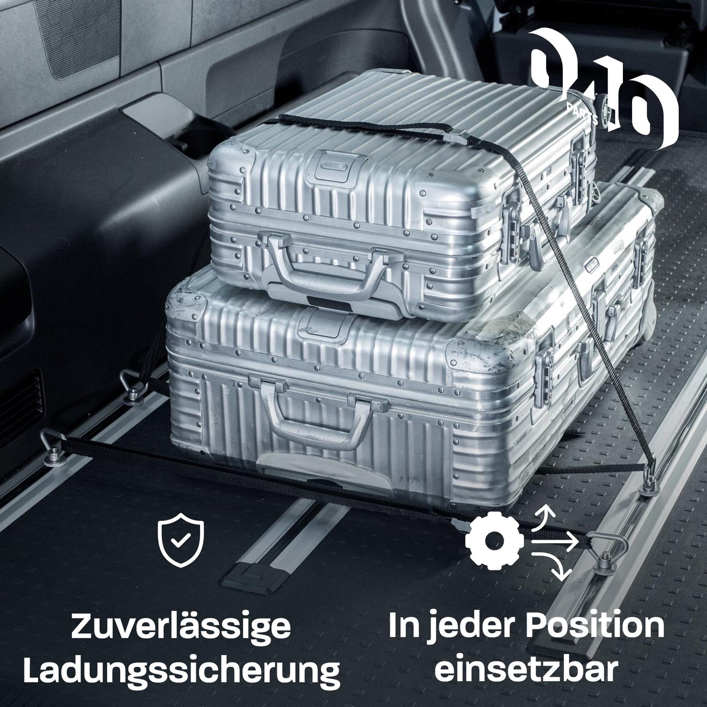 040Parts 4 бр. Комплект колани за закрепване на товар VW T7, Multivan California, Ford Tourneo Custom и др.