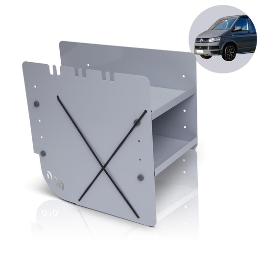 040 Parts Обувна стелаж СИВО СТРАНА НА ПАСАЖЕРА Аксесоари подходящи за VW T5 T6 T6.1 Органайзер за обувки Чанта за обувки
