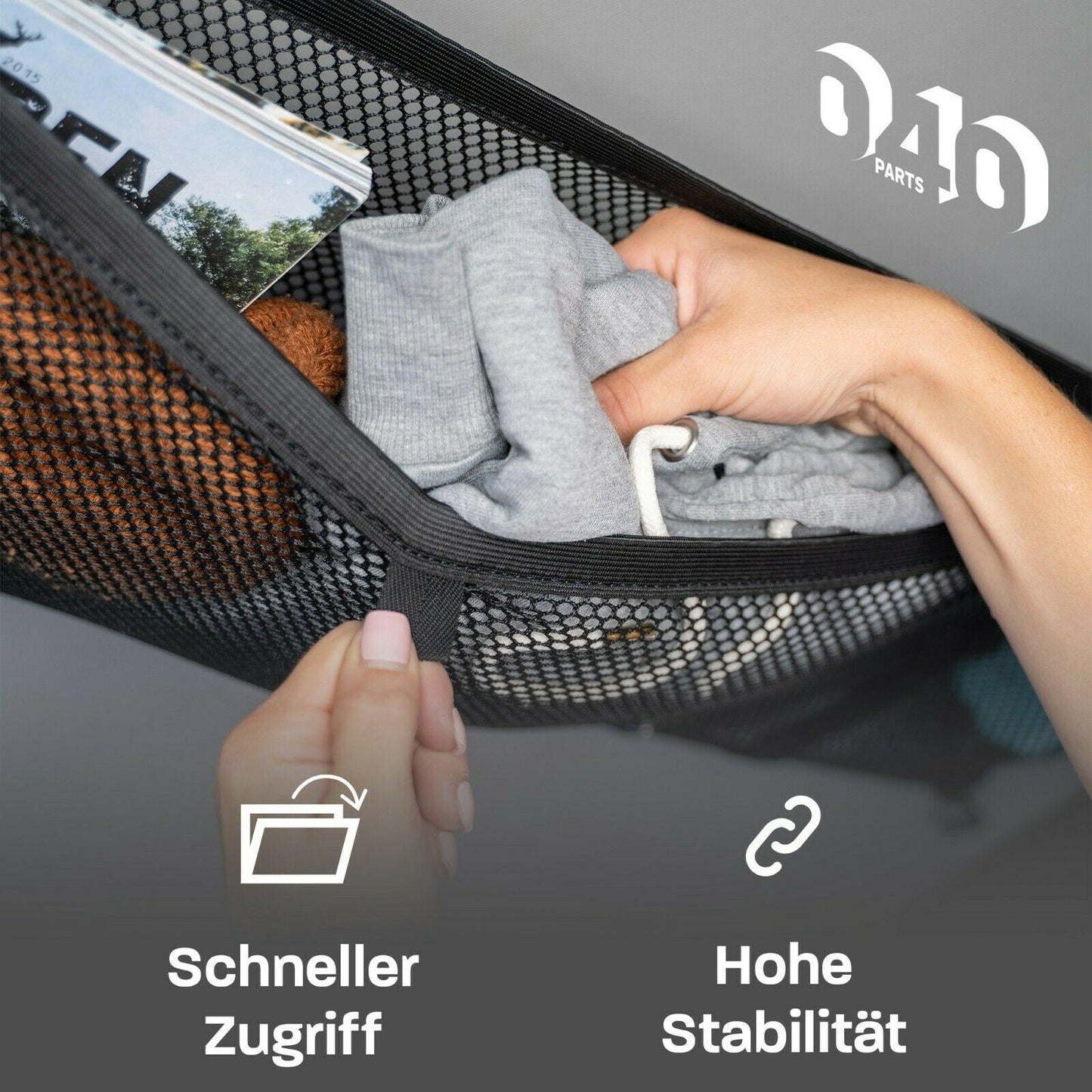 B-Ware: Aufbewahrungs-Netz für das Aufstelldach von VW T5 T6 Bulli, Multivan