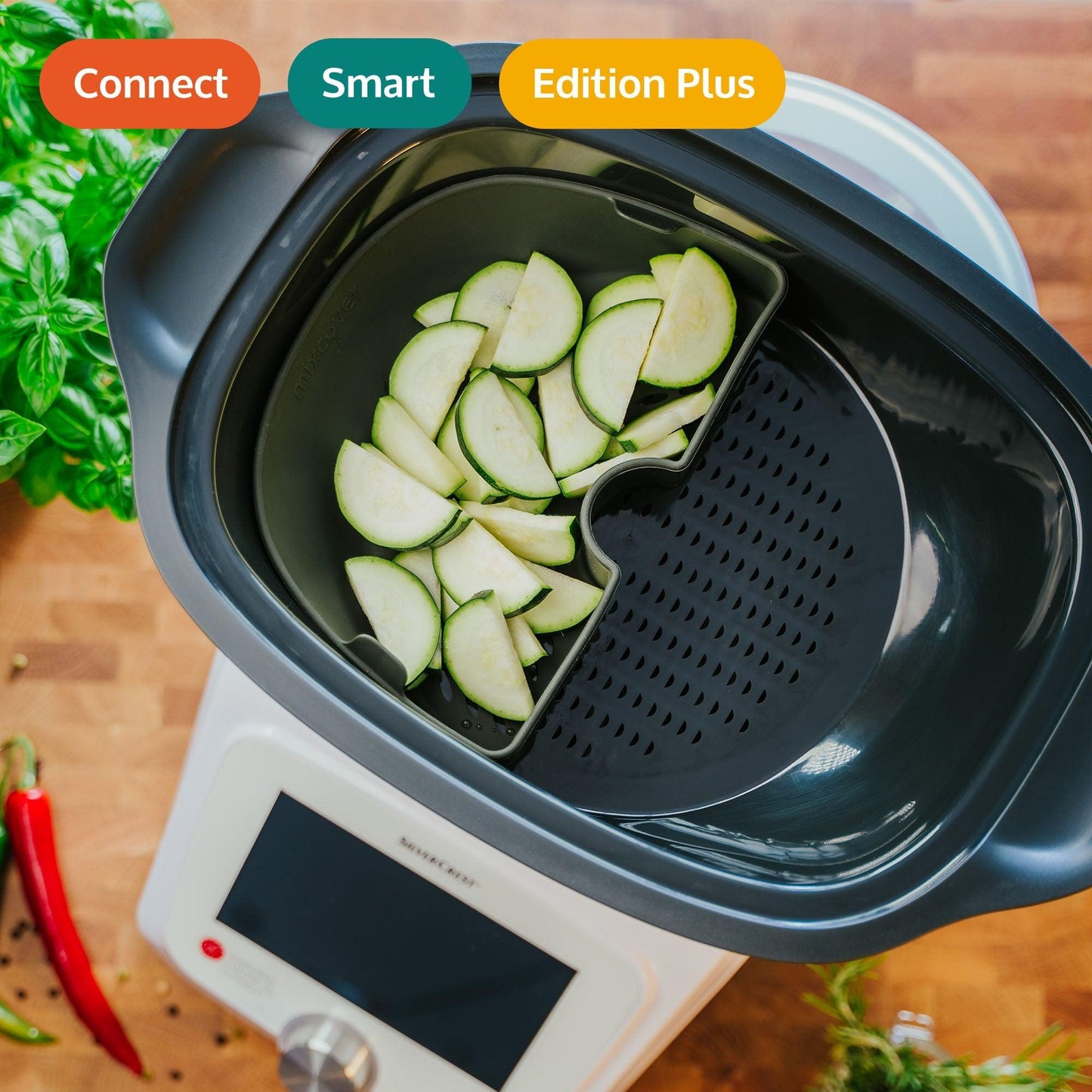 mixcover Cooking Space Divider (HALF) for Monsieur Cuisine Connect & Smart Steamer Compartment