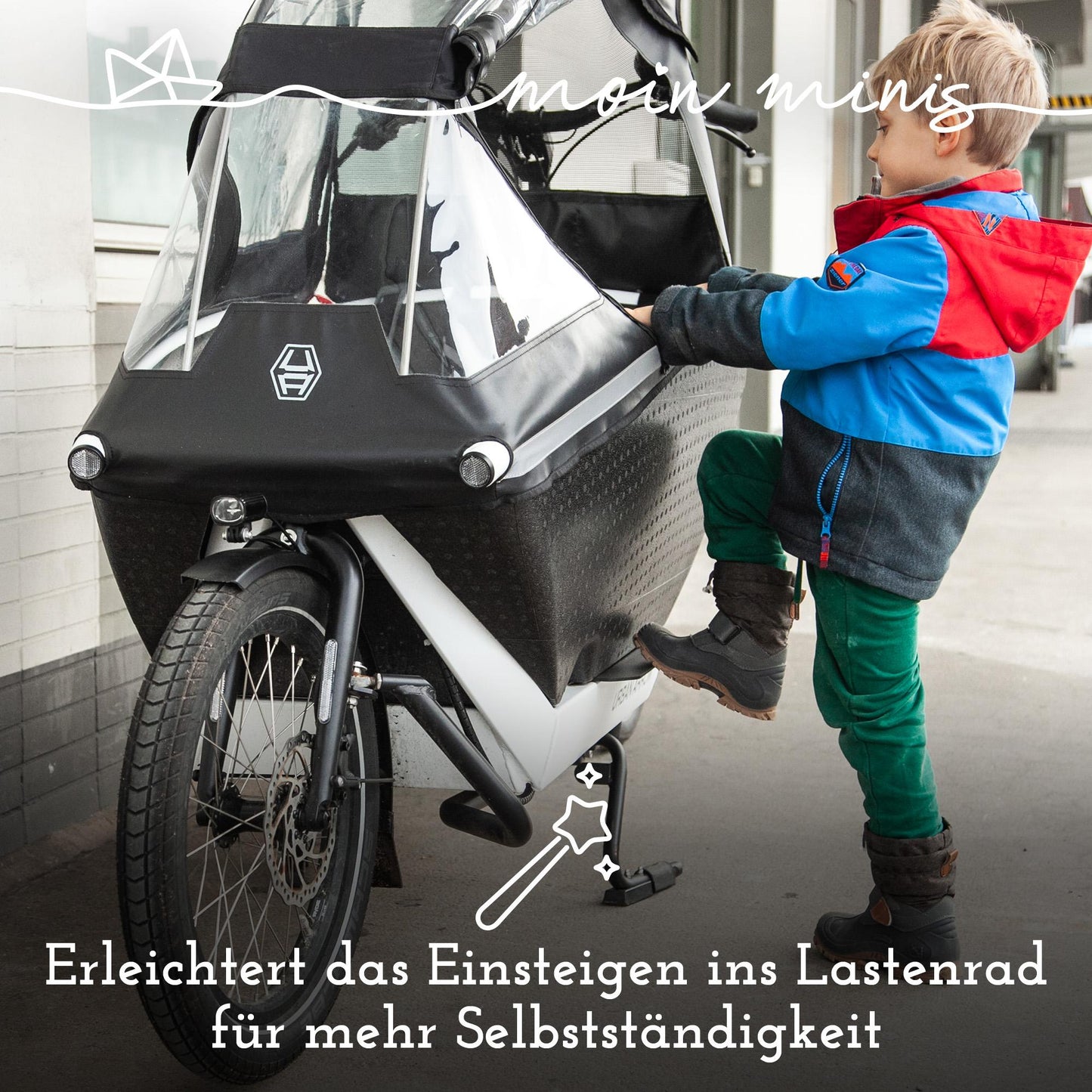 moin minis Einstiegshilfe für Urban Arrow Family & Family Next Lastenrad Fahhrad Cargo bike Trittbrett