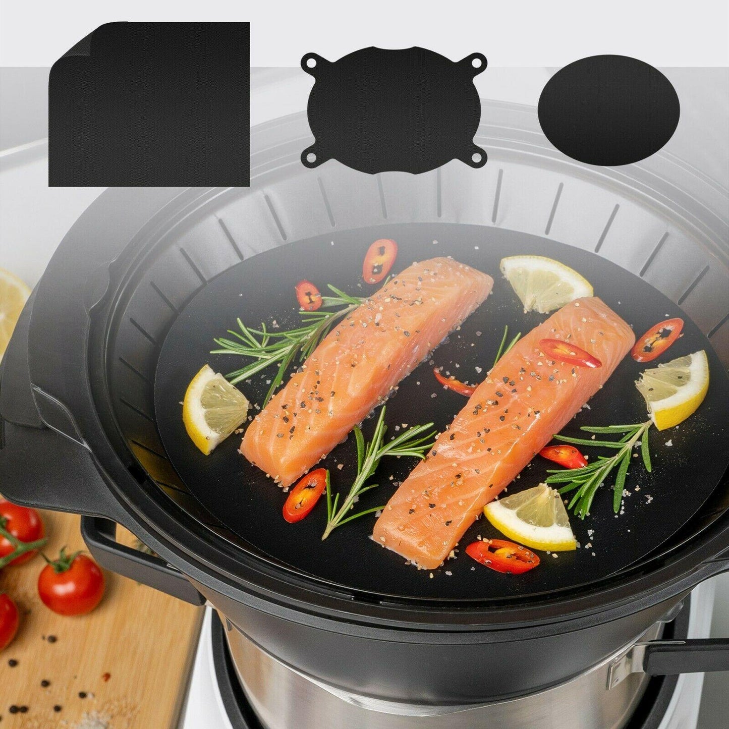 mixcover Carta da forno permanente - Carta forno riutilizzabile Protezione da gocciolamenti per Bosch Cookit