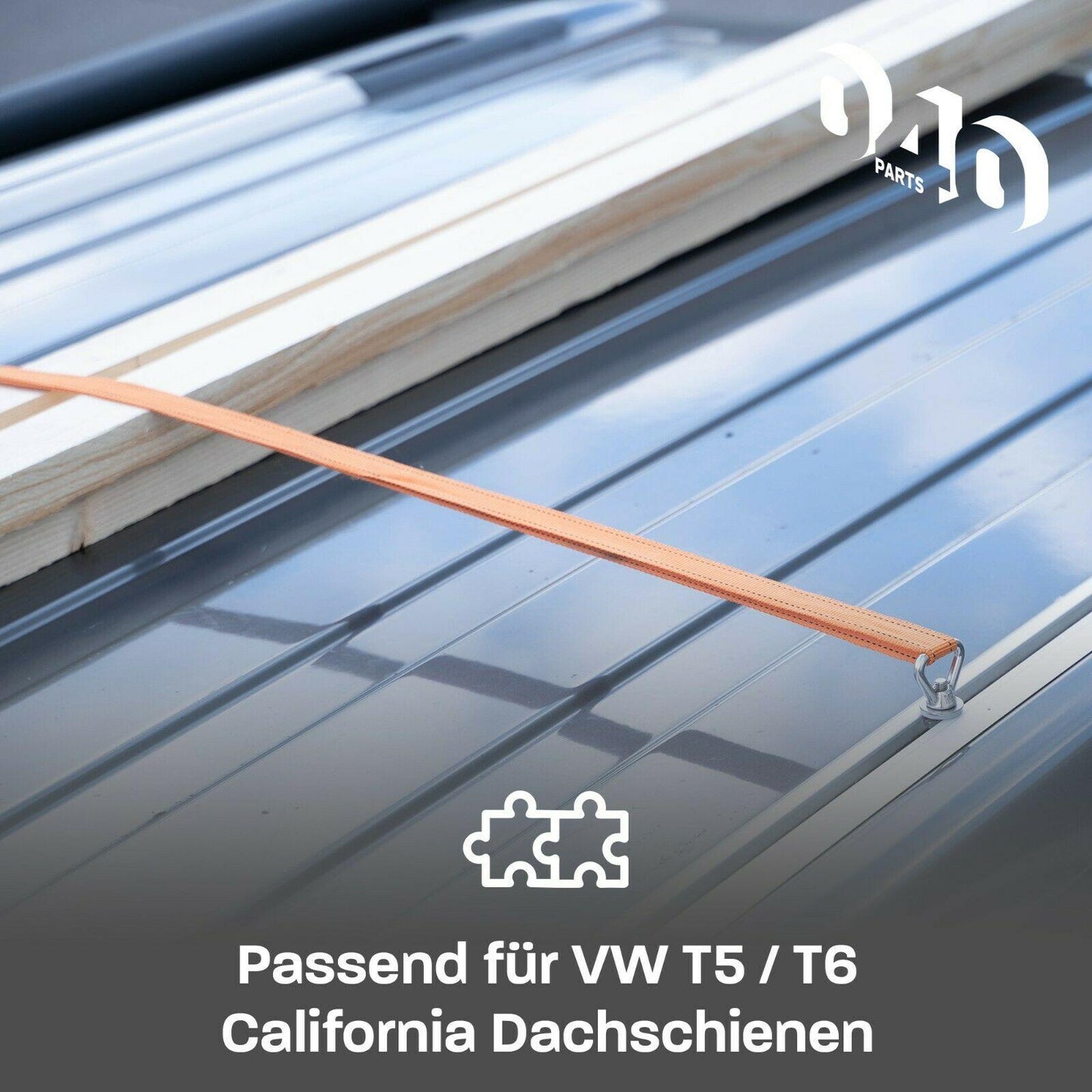040Parts Edelstahl Zurrösen 4er Set für Dach-Schienen mit C-Profil für VW T5 T6 - Mixcover - 040 parts