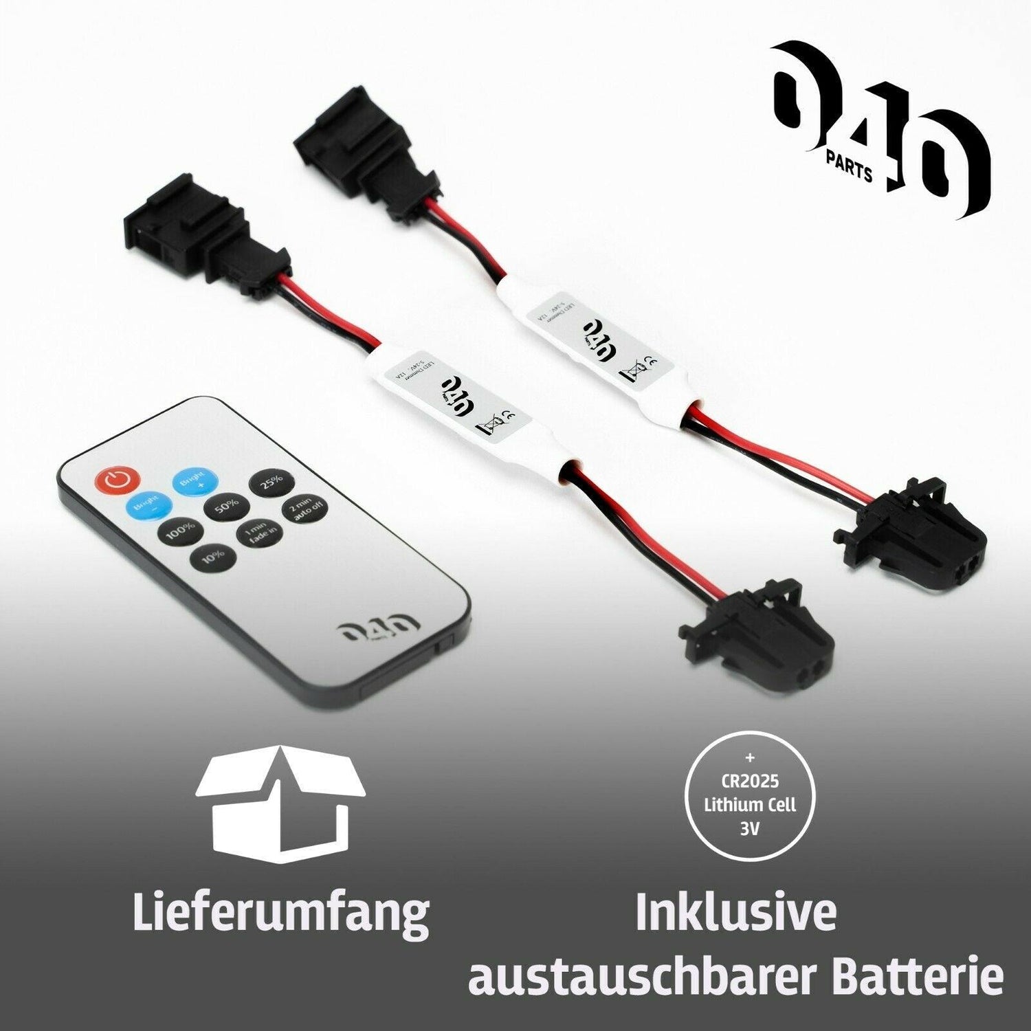 040 Parts LED Dimmer Compatible with VW T5 T6 Bulli - Transforms Easy LEDs  to Dimmable LEDs with Remote Control