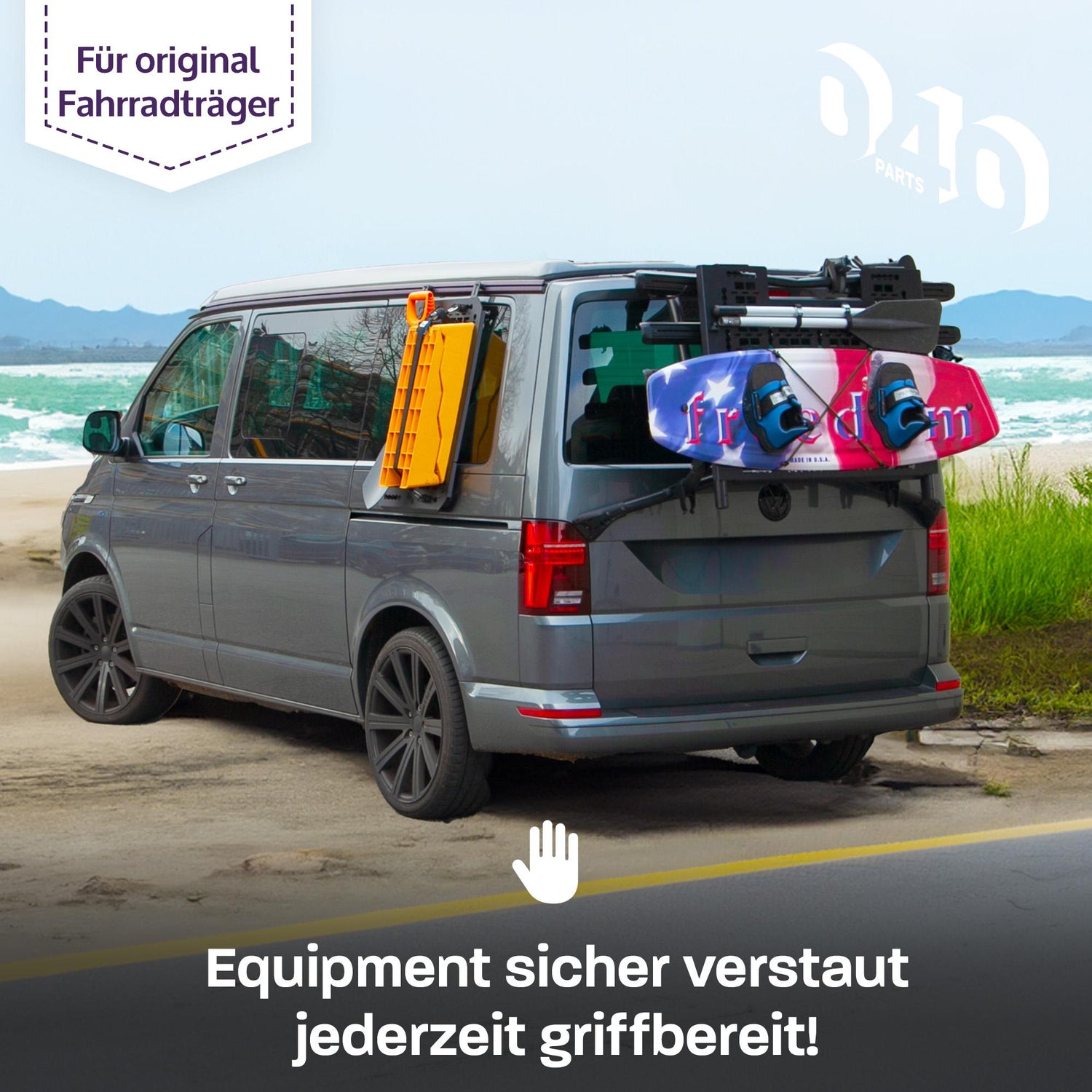 040 Parts Molle Board für VW T6.1 VW T6 Fahrradträger Gepäckträger Off –  Mixcover
