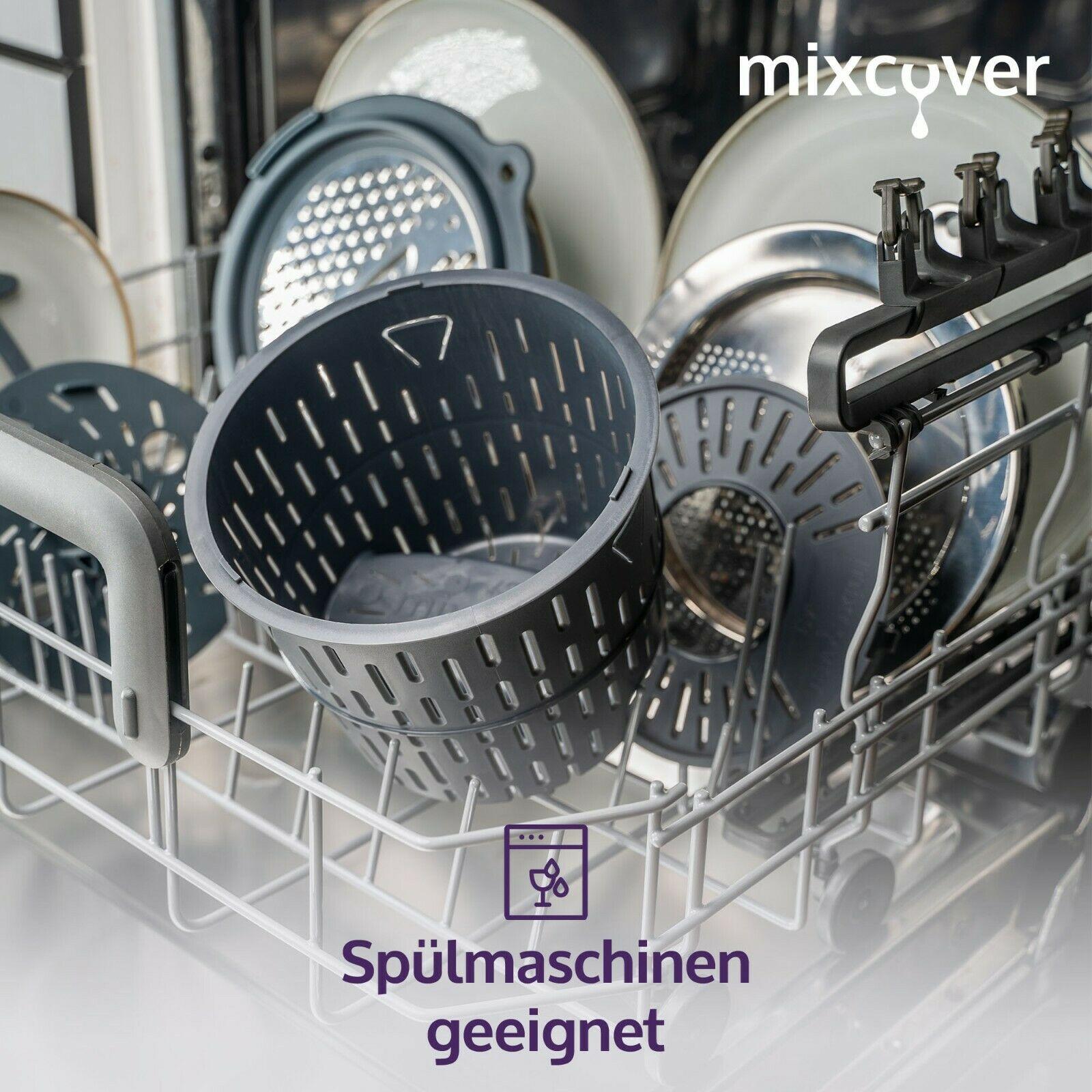 Salatschleuder kompatibel mit Thermomix TM6 / TM5 Salattrockner Sieb - Mixcover - Mixcover