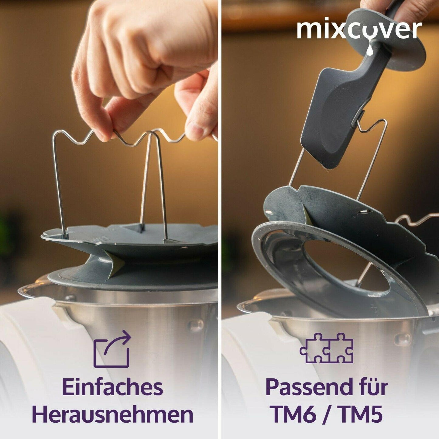 mixcover Mixtopf Verkleinerung für Thermomix TM31 Häcksel Helfer, Pürieren - Mixcover - Mixcover