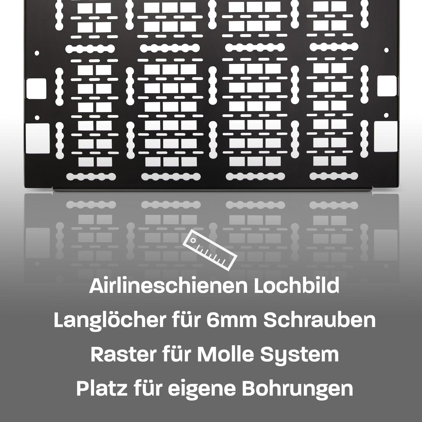 040 Parts Molle Board für VW T6.1 VW T6 Fahrradträger Gepäckträger Offroad Zubehör  kompatibel mit original VW T6 Heckträger