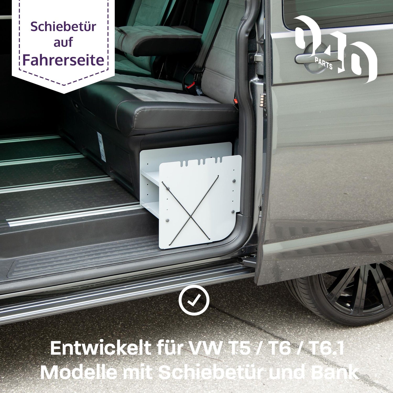040 Parts Schuhregal GRAU FAHRERSEITE Zubehör passend für VW T5 T6 T6. –  Mixcover