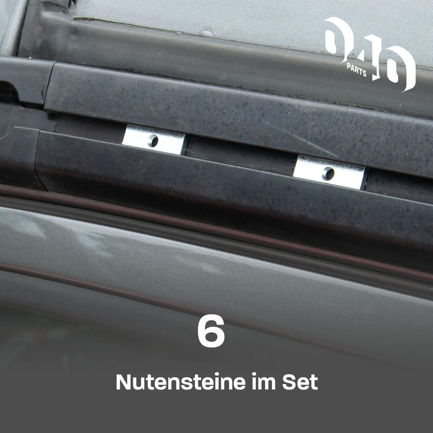 Ersatzteil: Einzelner Kederstein Nutenstein aus Stahl für VW T5 T6 T6.1 California mit M5 Gewinde