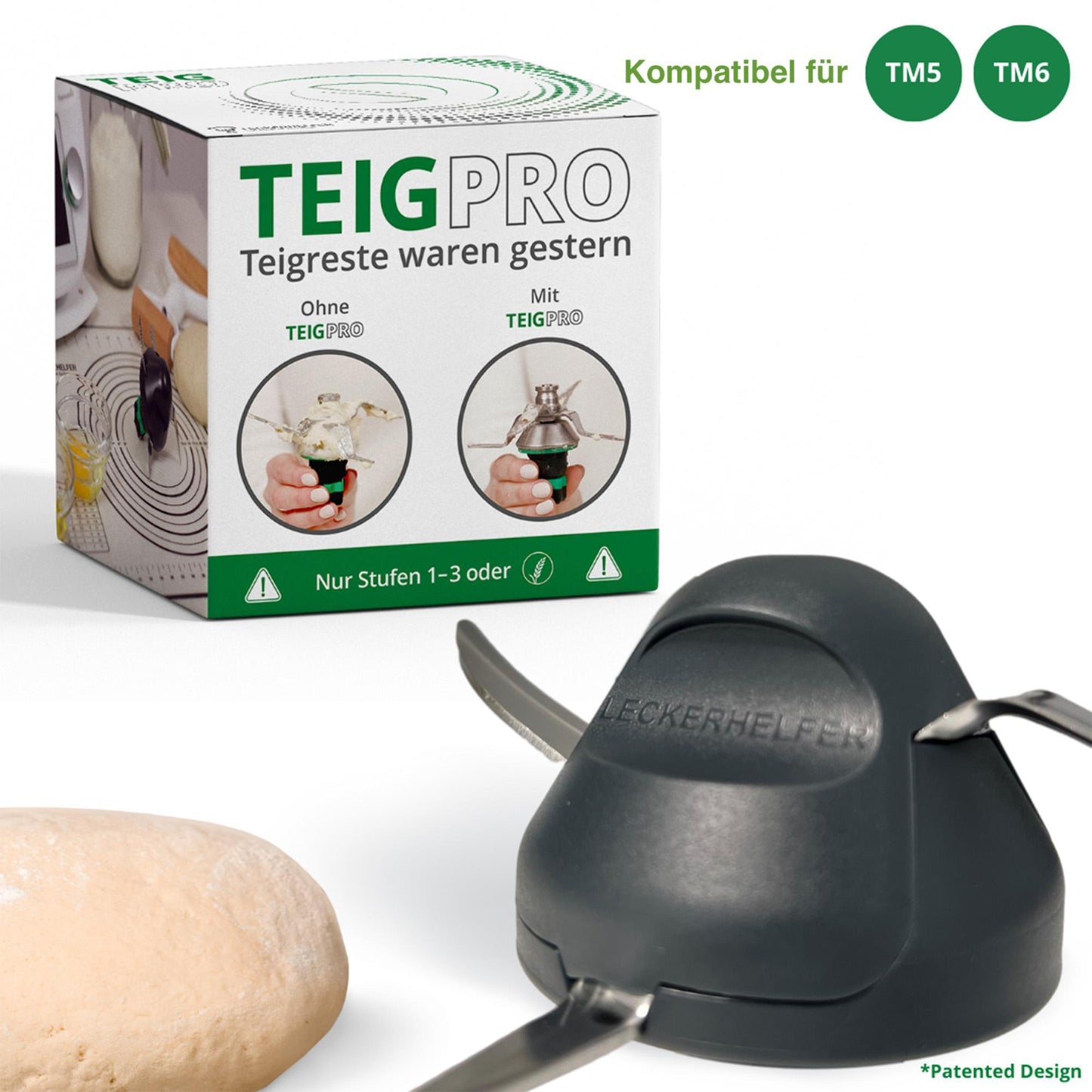 Delicioso asistente Meeko DoughPro para Thermomix TM6 y TM5: encerrando el cuchillo Thermomix - No más residuos de masa