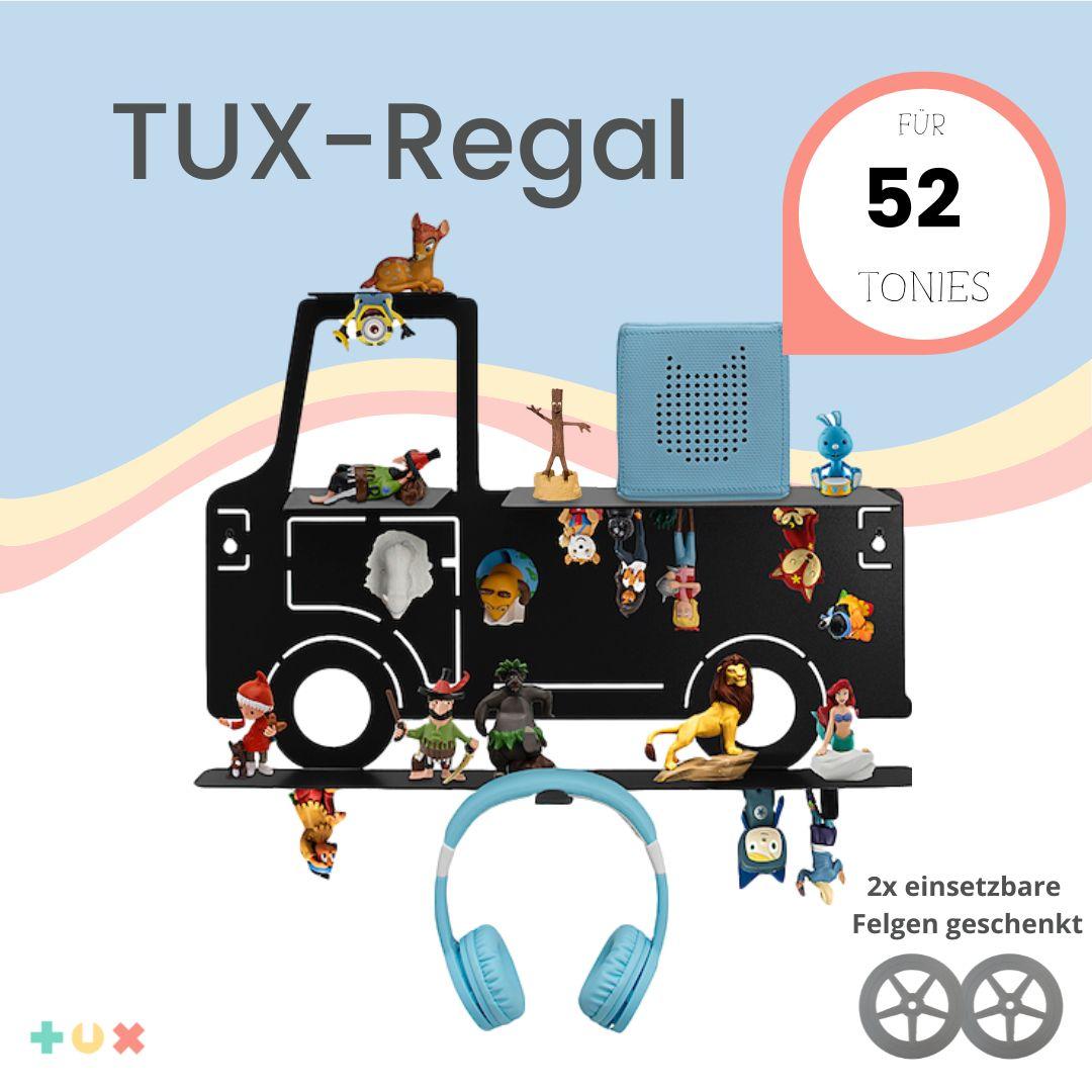Tux -plank "Truck" voor 52 tonies en toniebox - magnetische wandplank voor toonfiguren