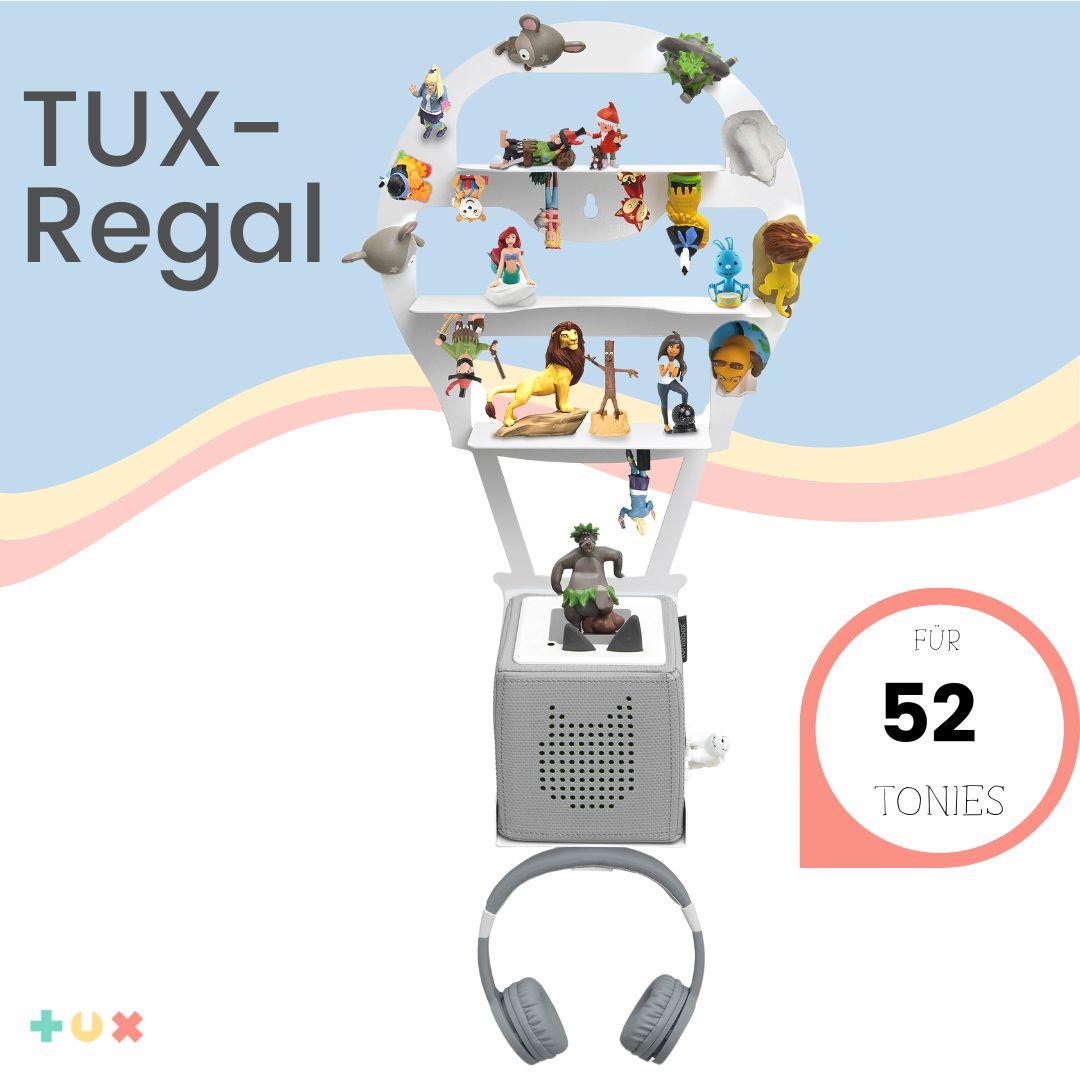 TUX Regal Heißluftballon für 52 Tonies und Toniebox magnetisches Wandregal für Toniefiguren