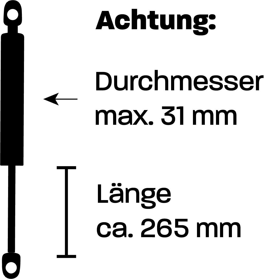 040Parts Verbesserter Heckklappenaufsteller kompatibel für Mercedes V-Klasse Vito und Marco Polo Modelle