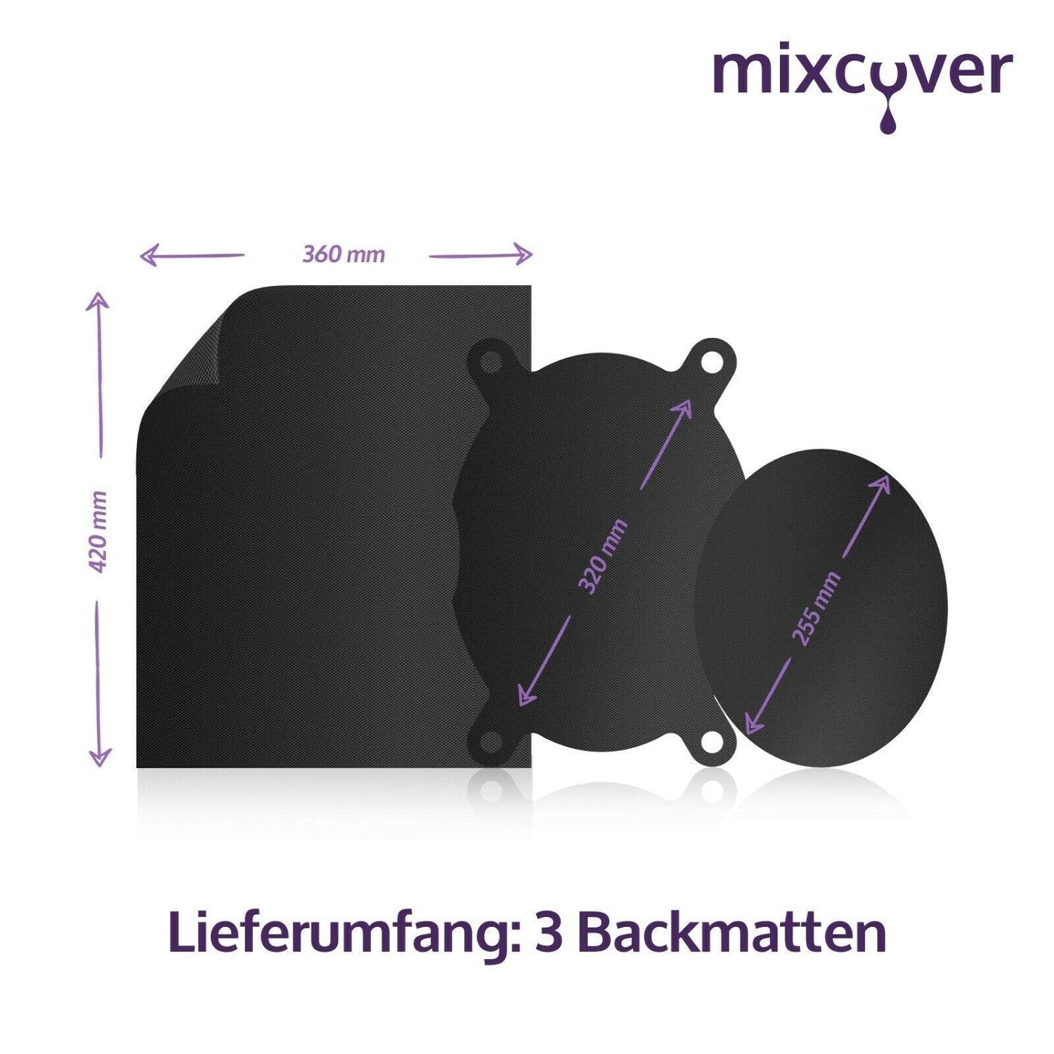 B-Ware: Dauerbackfolie - reusable Backpapier Tropfschutz für Bosch Cookit - Mixcover - Mixcover