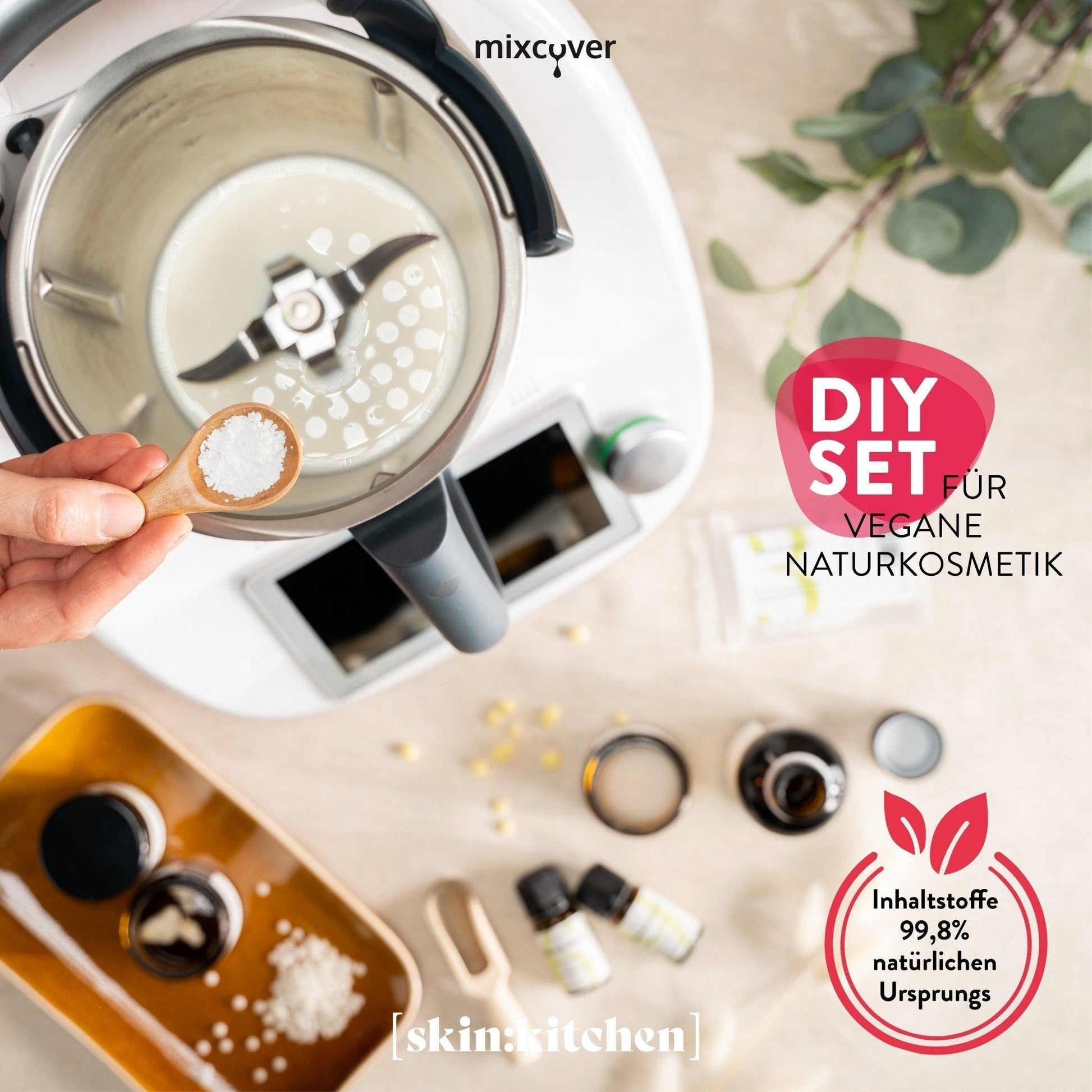 B-Ware: DIY Set Naturkosmetik Hyaluron Gesichtscreme für Küchenmaschinen Thermomix, uvw. - Mixcover - Mixcover