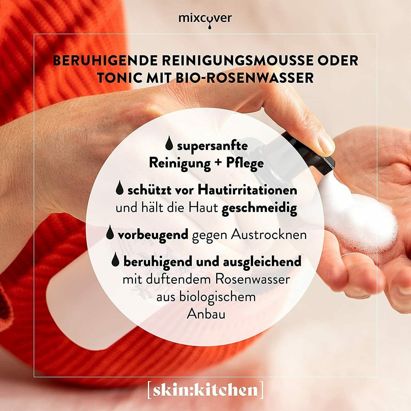 B-Ware: DIY Set Naturkosmetik Reinigungsmousse Rosenhydrolat Tonic für Küchenmaschinen - Mixcover - Mixcover