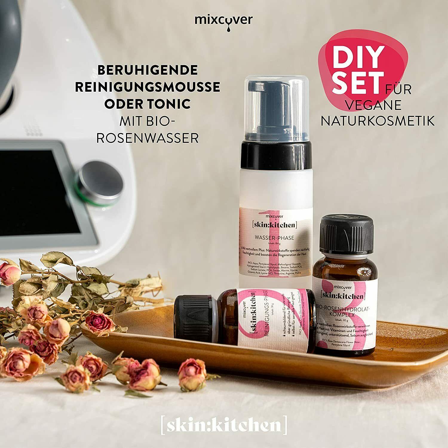 B-Ware: DIY Set Naturkosmetik Reinigungsmousse Rosenhydrolat Tonic für Küchenmaschinen - Mixcover - Mixcover