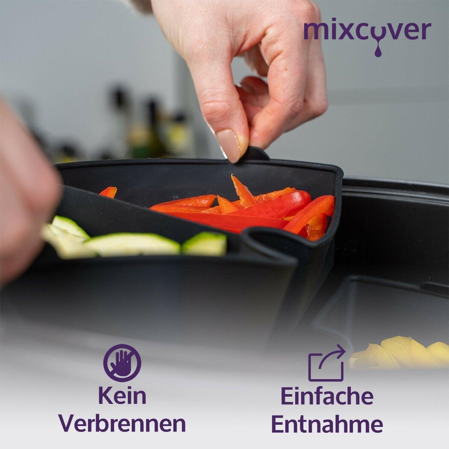 B-Ware: Garraumteiler (viertel) für Bosch Cookit Dampfgarraum - Mixcover - Mixcover