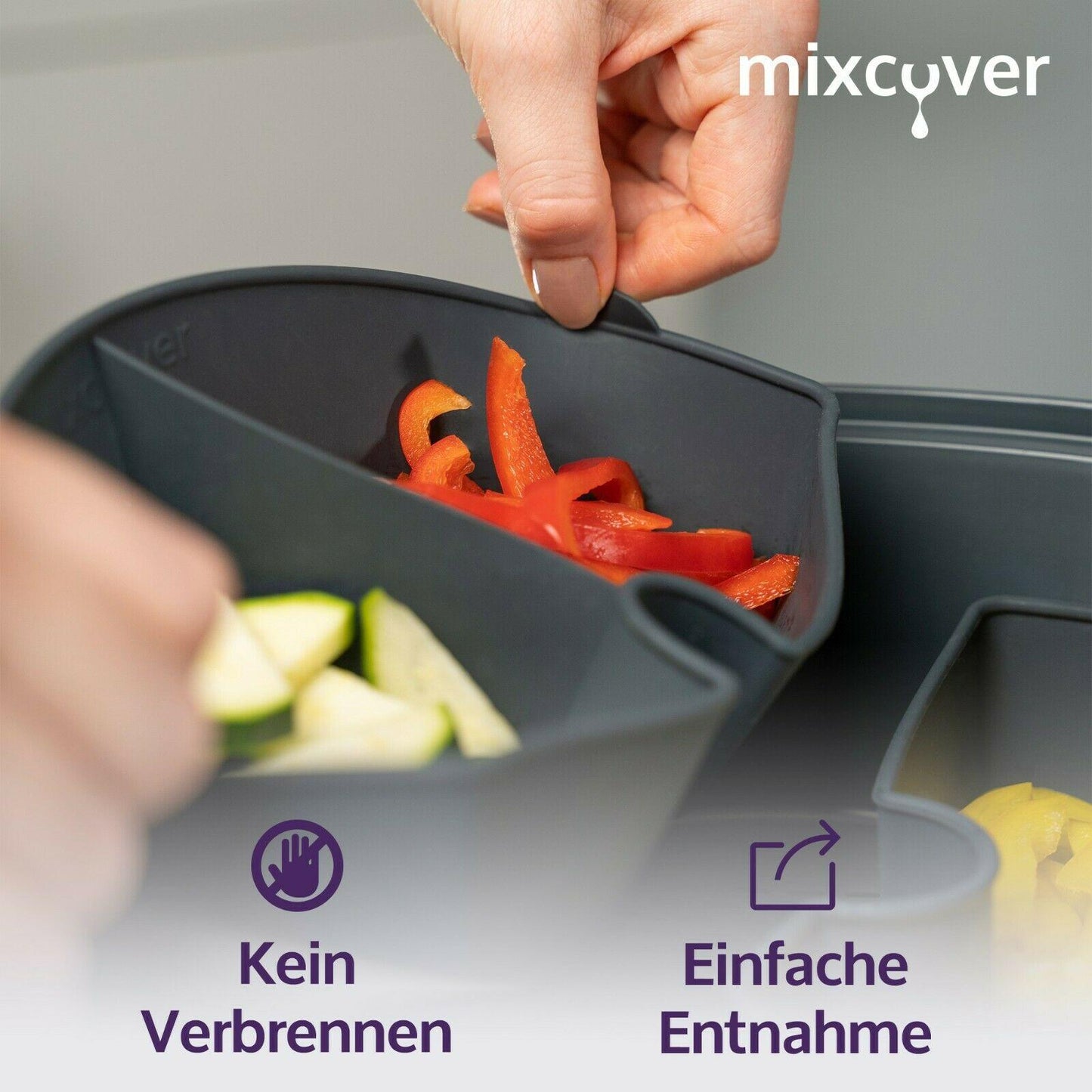 B-Ware: Garraumteiler (VIERTEL) für Thermomix Varoma Dampfgarraum - Mixcover - Mixcover