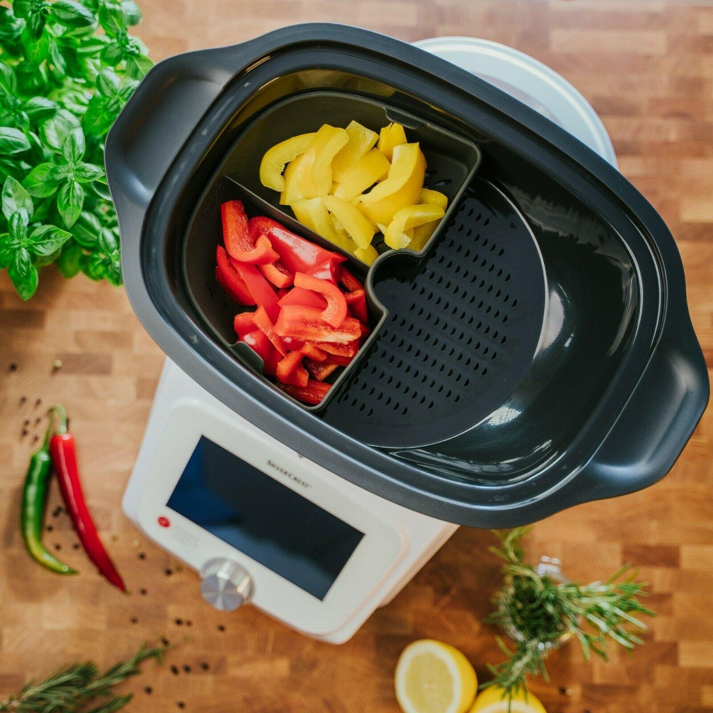 B-Ware: Garraumteiler (VIERTEL) Monsieur Cuisine Connect & Smart Dampfgarraum - Mixcover - Mixcover