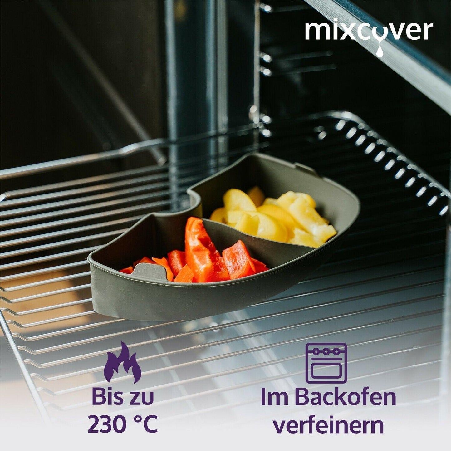 B-Ware: Garraumteiler (VIERTEL) Monsieur Cuisine Connect & Smart Dampfgarraum - Mixcover - Mixcover