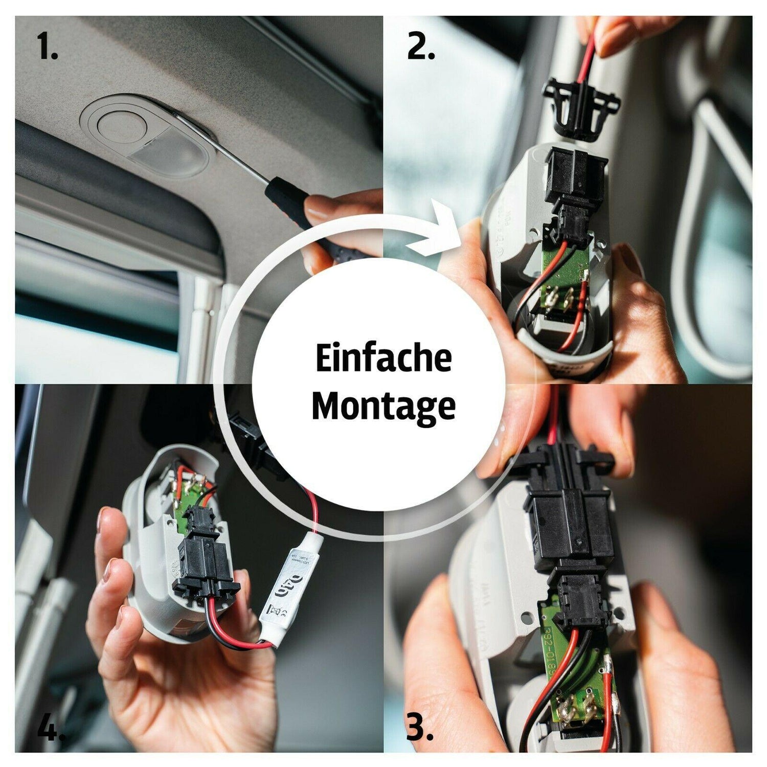B-Ware: LED Dimmer kompatibel mit VW T5, T6 California verwandelt einfache LEDs - Mixcover - 040 parts