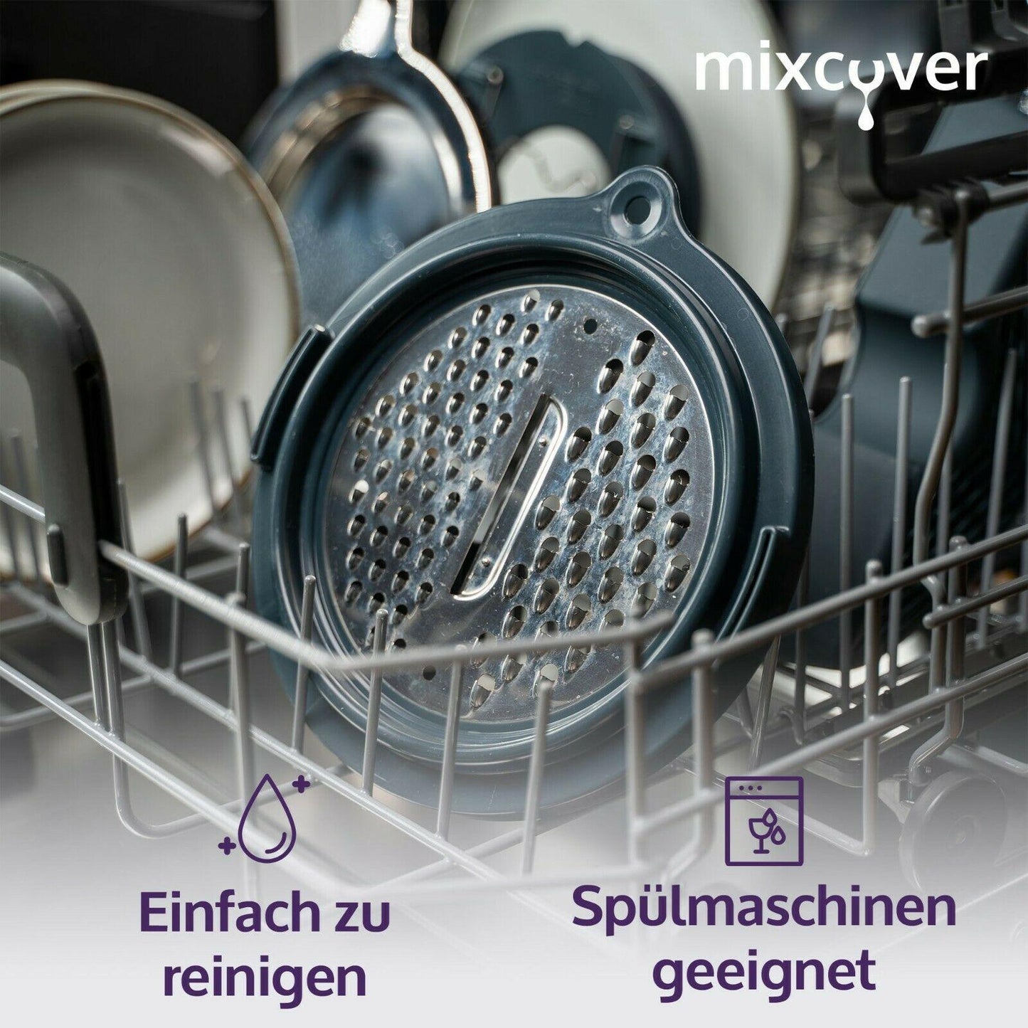 B-Ware: mixcover Gemüse, Obst und Käsereibe für den Thermomix TM6 und TM5, Thermomix - Mixcover - Mixcover