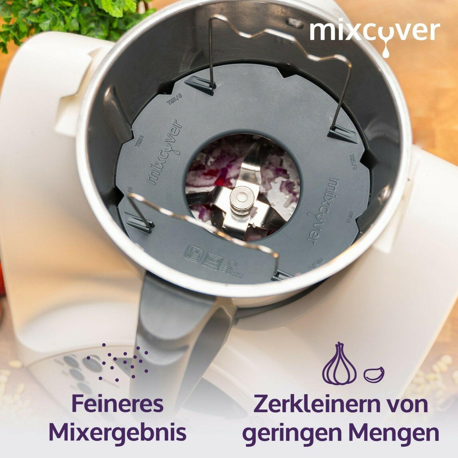 B-Ware: mixcover Mixtopf Verkleinerung für Thermomix TM31 Häcksel Helfer, Pürieren - Mixcover - Mixcover
