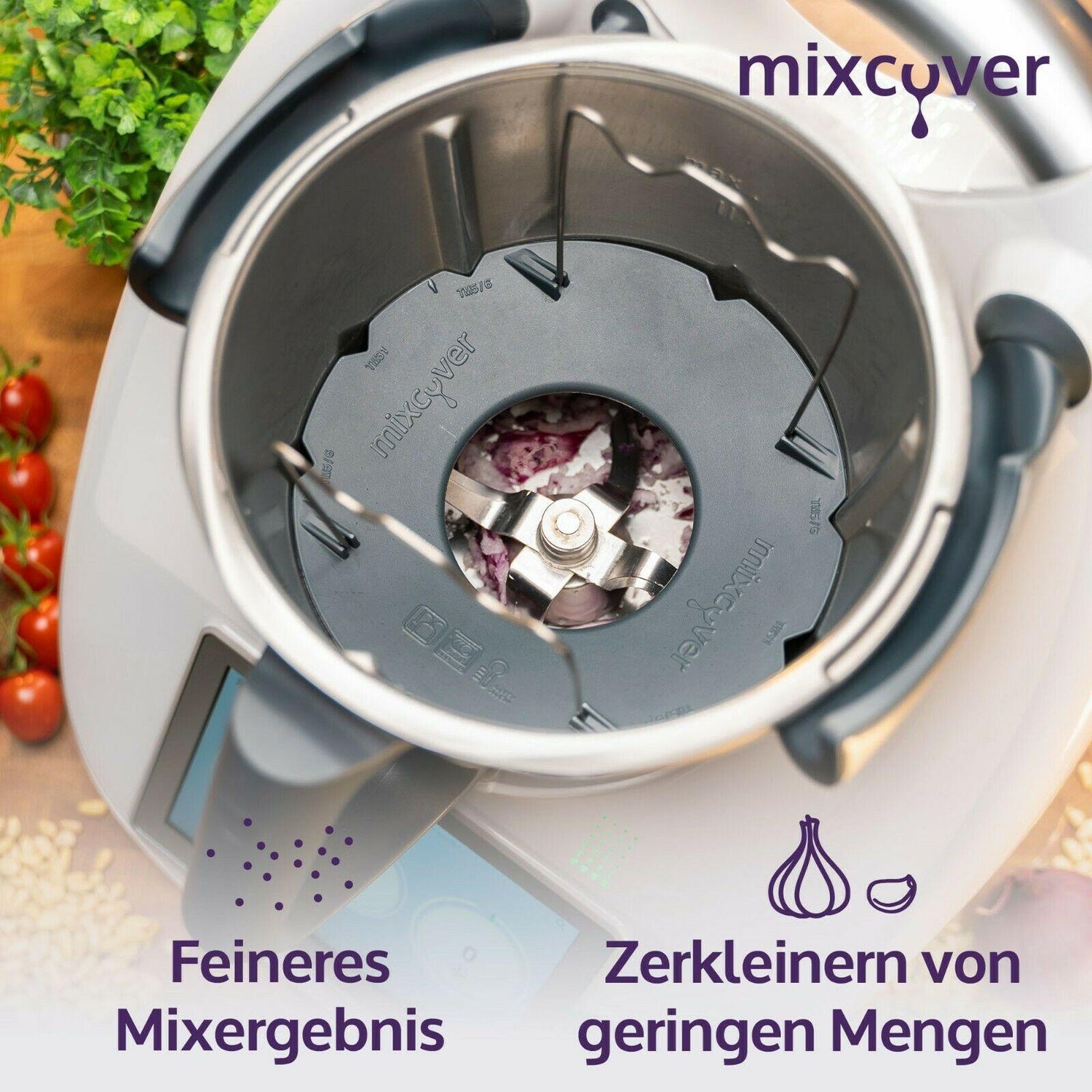B-Ware: mixcover Mixtopf Verkleinerung für Thermomix TM6 TM5 Häcksel Helfer, Pürieren - Mixcover - Mixcover