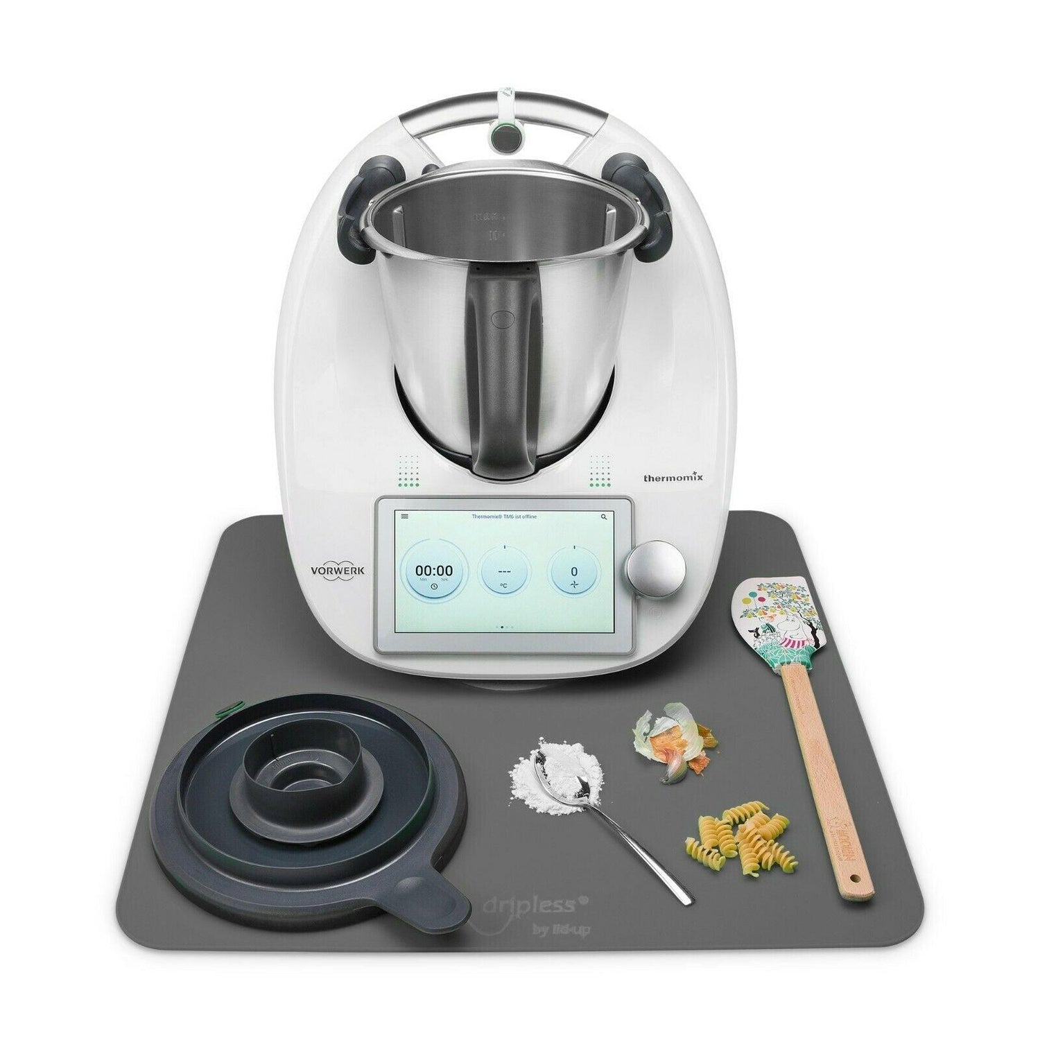 vhbw Spatule compatible avec Vorwerk Thermomix TM31, TM5, TM6 robot  culinaire - Grattoir, noir - Accessoire robot - Achat & prix