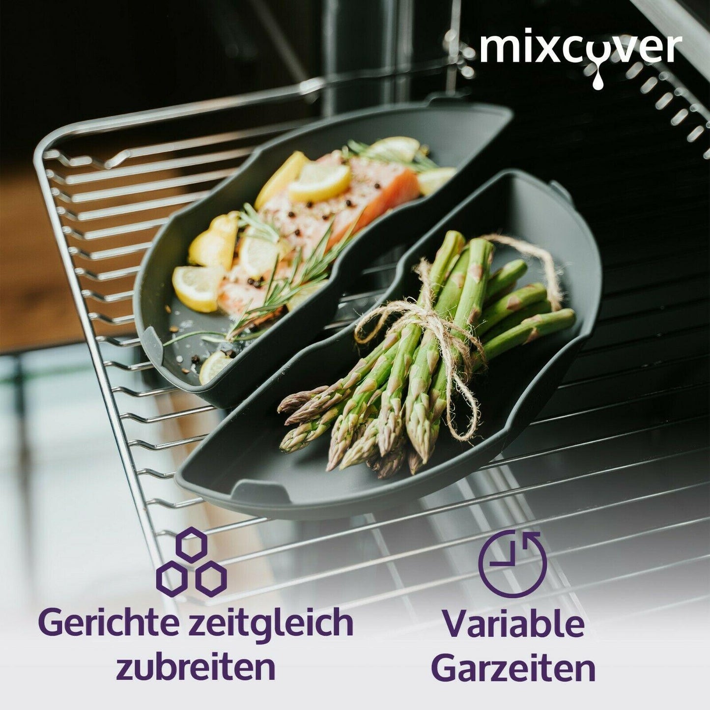 mixcover Dampfgarform Auflaufform Halb für Thermomix Varoma Einlegeboden - Mixcover - Mixcover