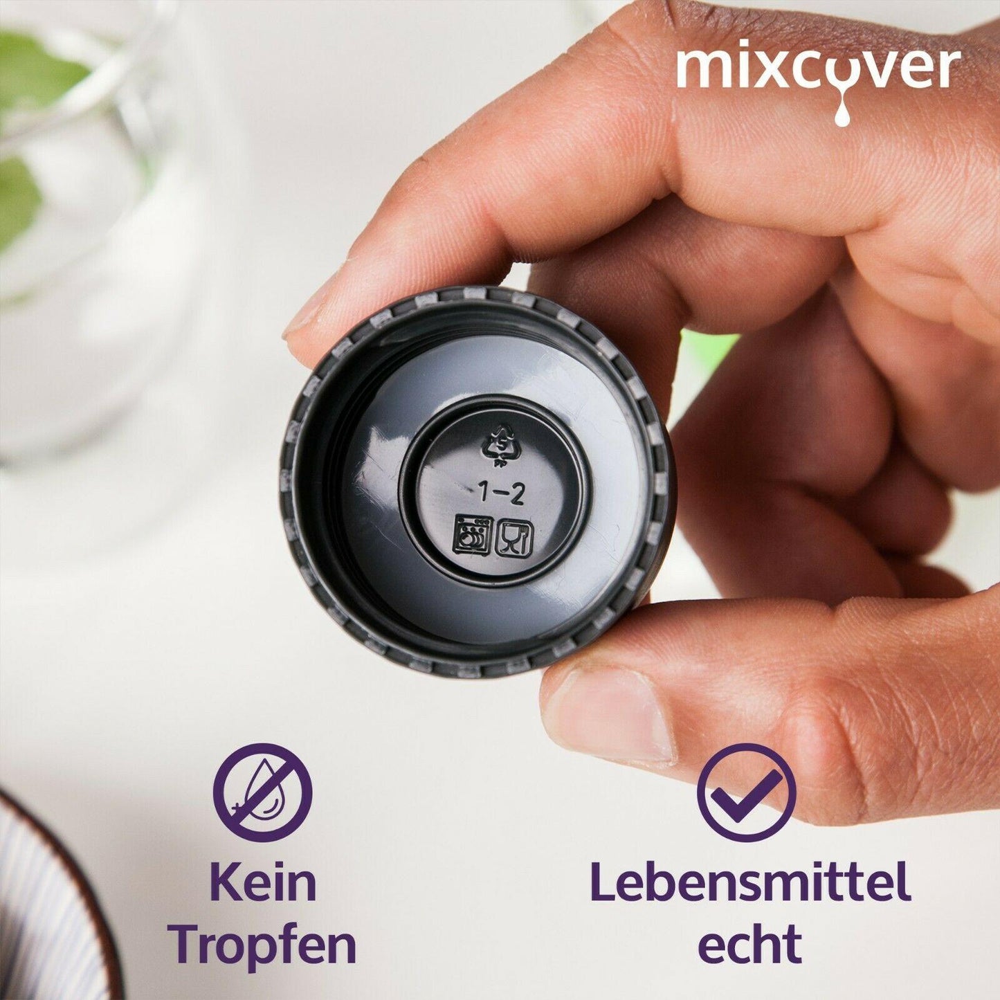 mixcover Ersatzdeckel passend für SodaStream PET Kunstoffflaschen 2er Set - Mixcover - Mixcover