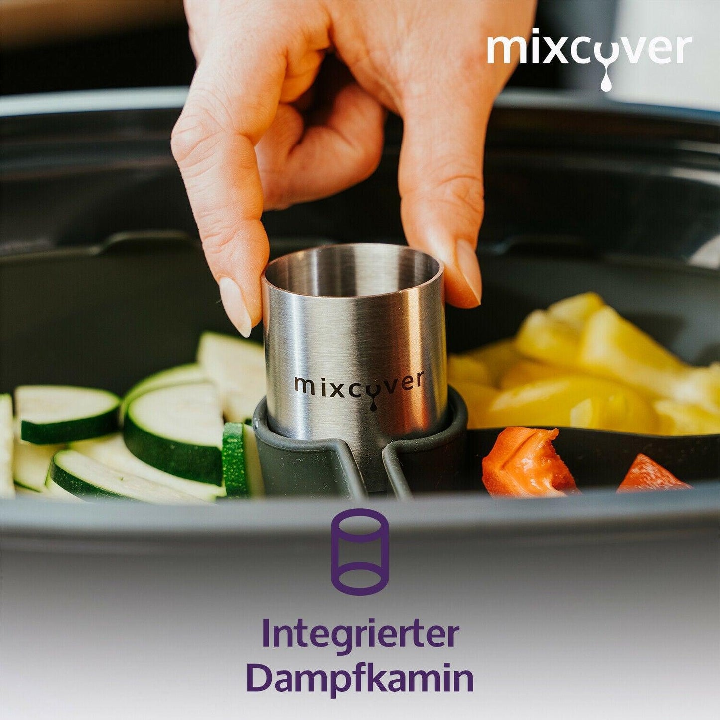 mixcover Garraumteiler (HALB) für Monsieur Cuisine Connect & Smart Dampfgarraum - Mixcover - Mixcover