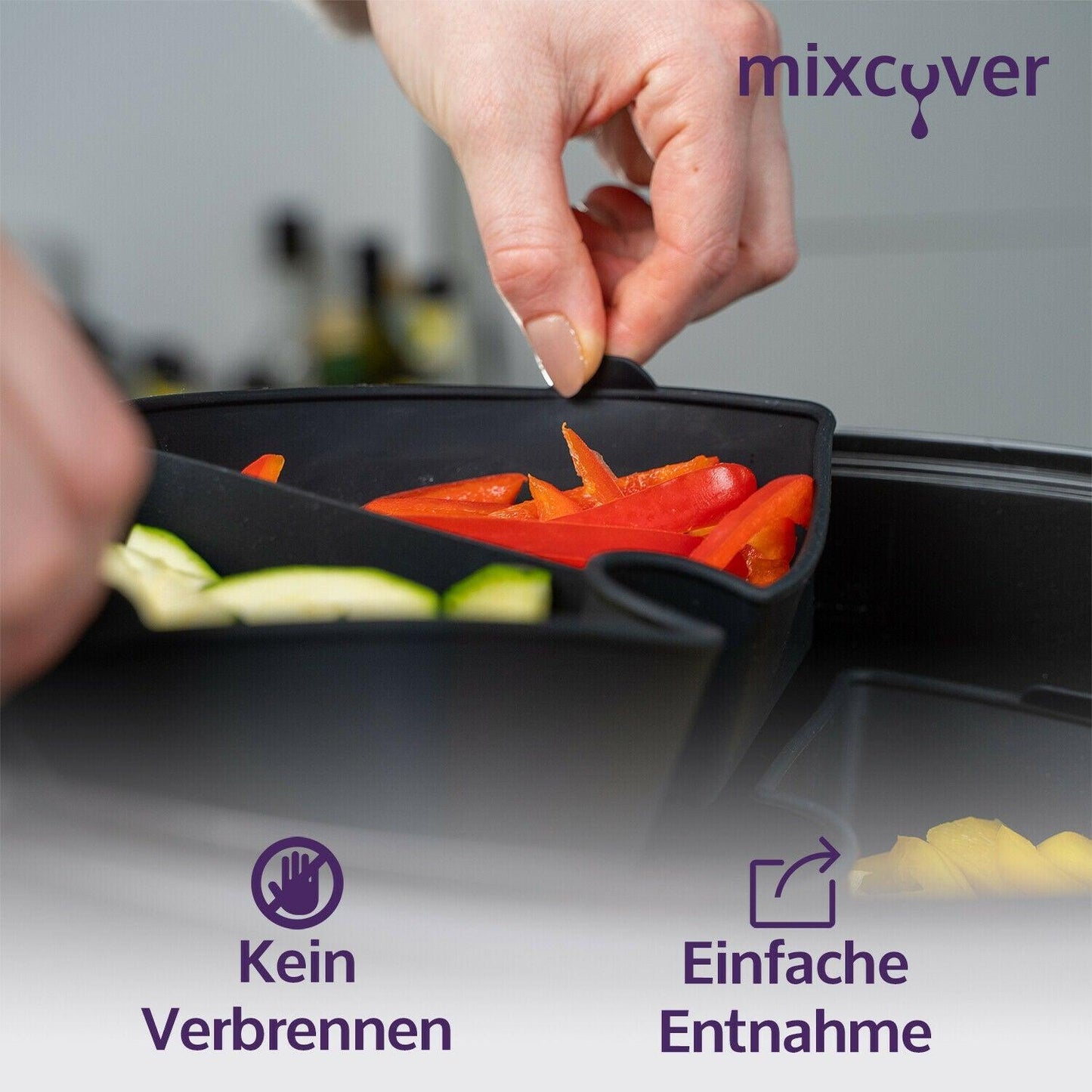 mixcover Garraumteiler (viertel) für Bosch Cookit Dampfgarraum - Mixcover - Mixcover