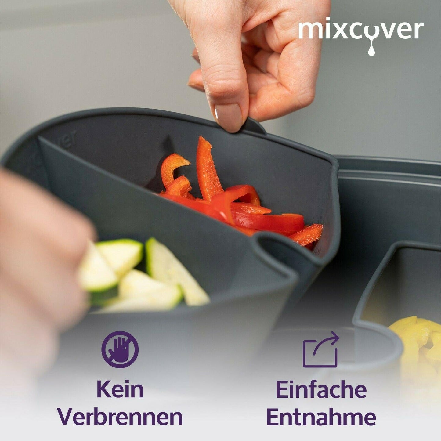 mixcover Garraumteiler (VIERTEL) für Thermomix Varoma Dampfgarraum - Mixcover - Mixcover