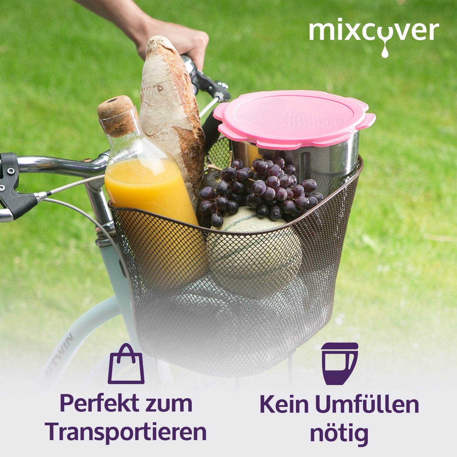 mixcover Silikon Deckel wasser- & geruchsdicht für Thermomix TM5 TM6 Friend Pink - Mixcover - Mixcover