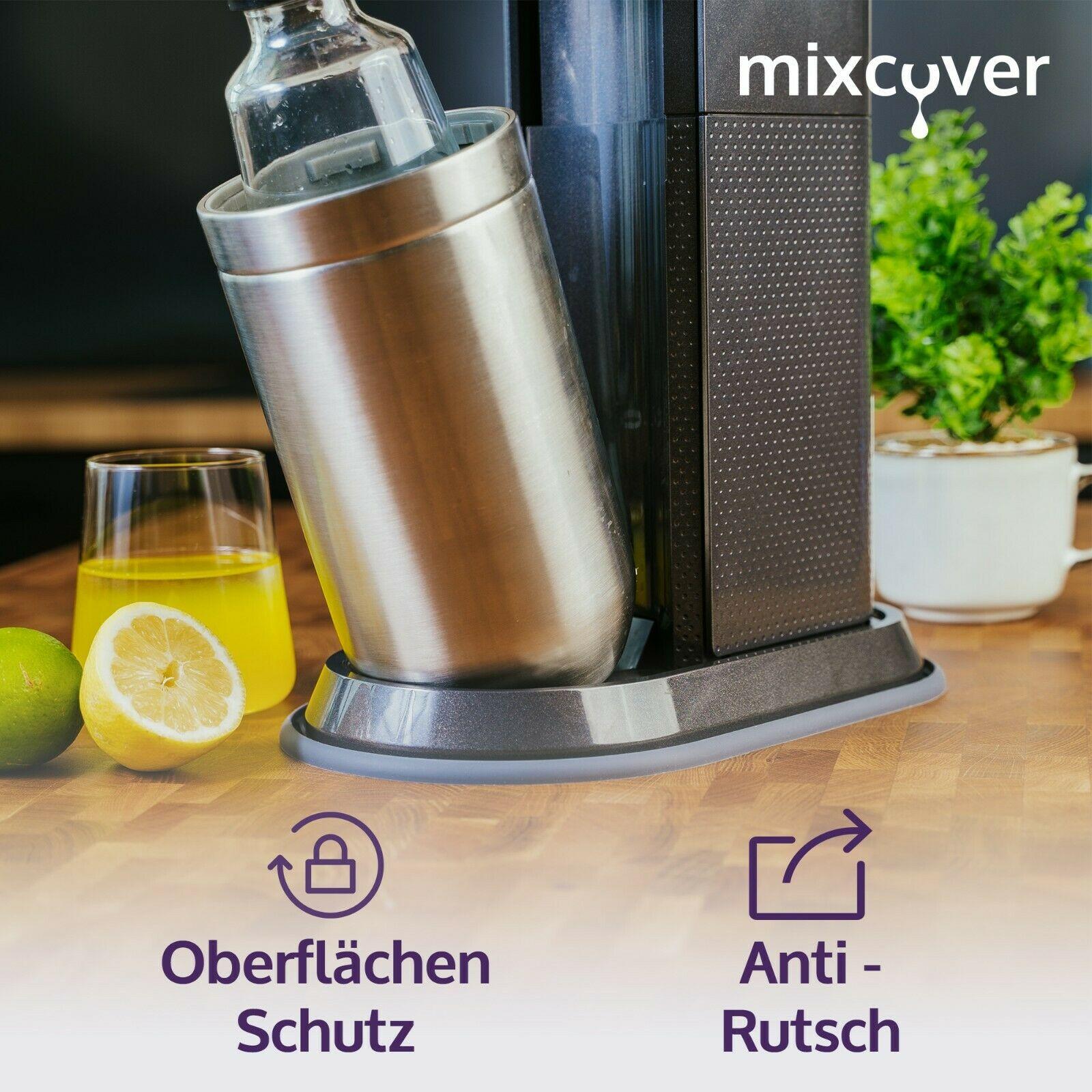 mixcover Silikonmatte, Abtropfmatte Grau kompatibel mit SodaStream Duo - Mixcover - Mixcover