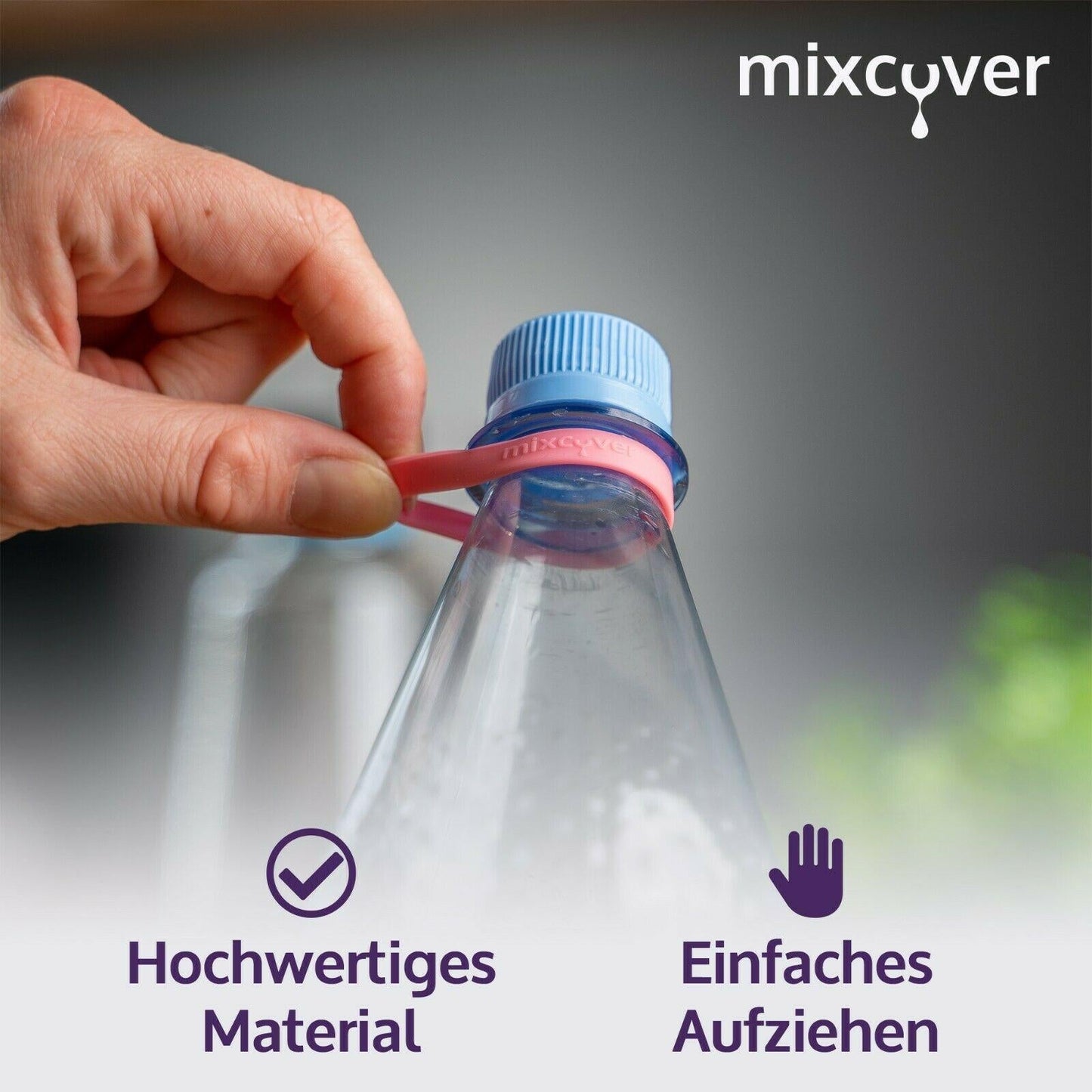 mixcover Silikonring zum Markieren von Trinkflaschen oder SodaStream Flaschen - Mixcover - Mixcover