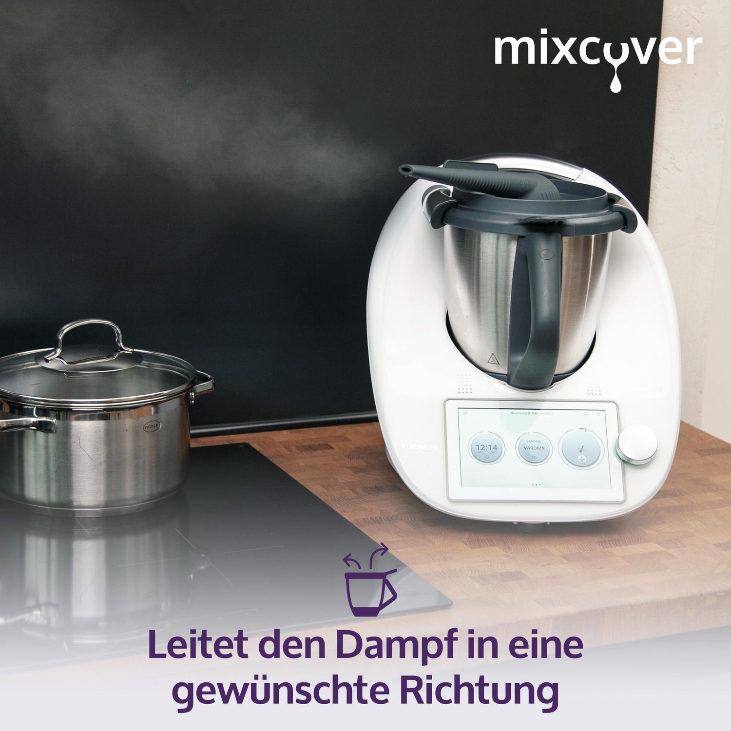 Mixcover Cocina de vapor Forma de silicona Disgrana para hornear Monsieur  Cuisine Connect & Inteligente - Mixcover