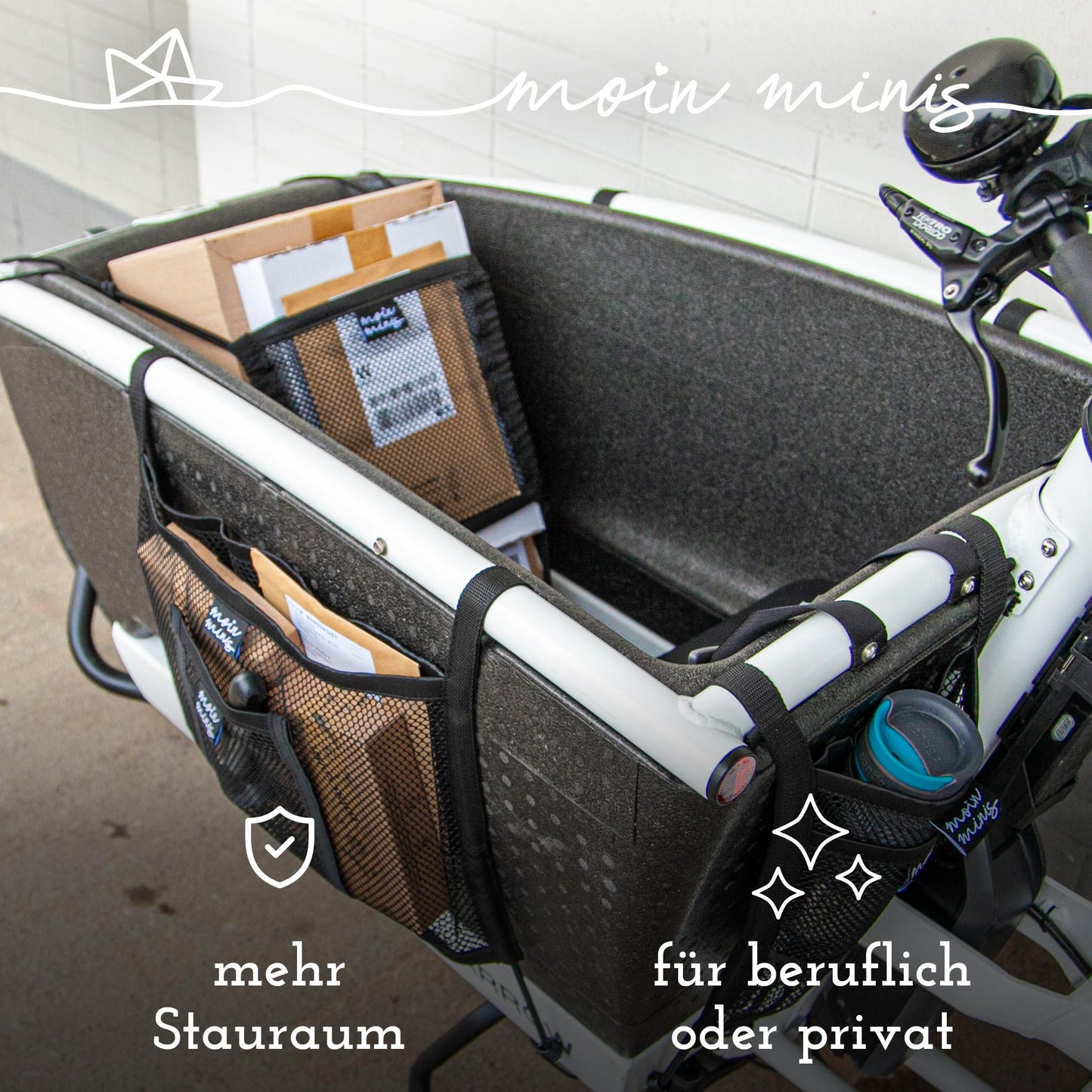 red portaequipajes moin minis para bicicleta de carga Urban Arrow Family Cargo