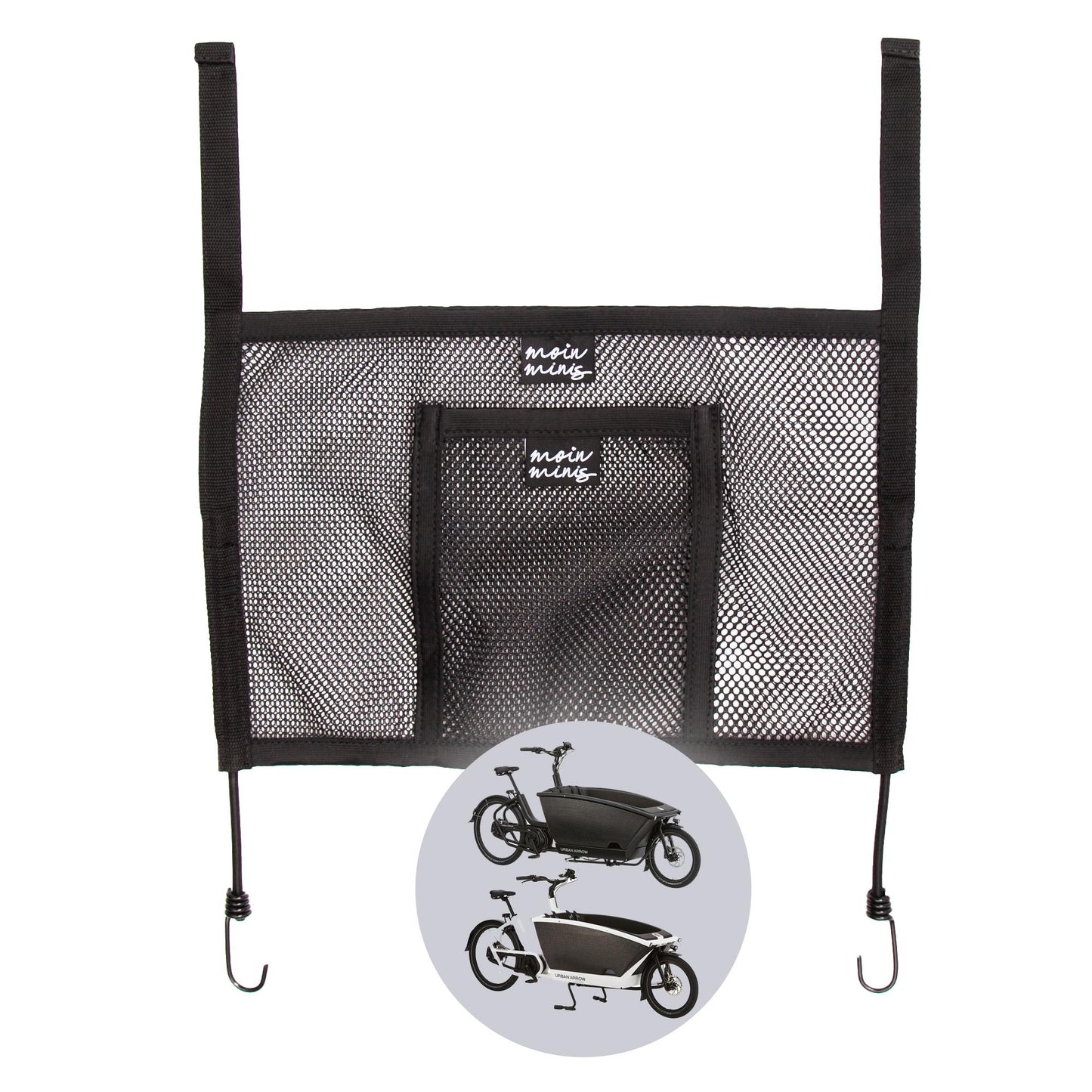 moin minis red de equipaje lateral para Urban Arrow Family bicicleta de carga Cargo
